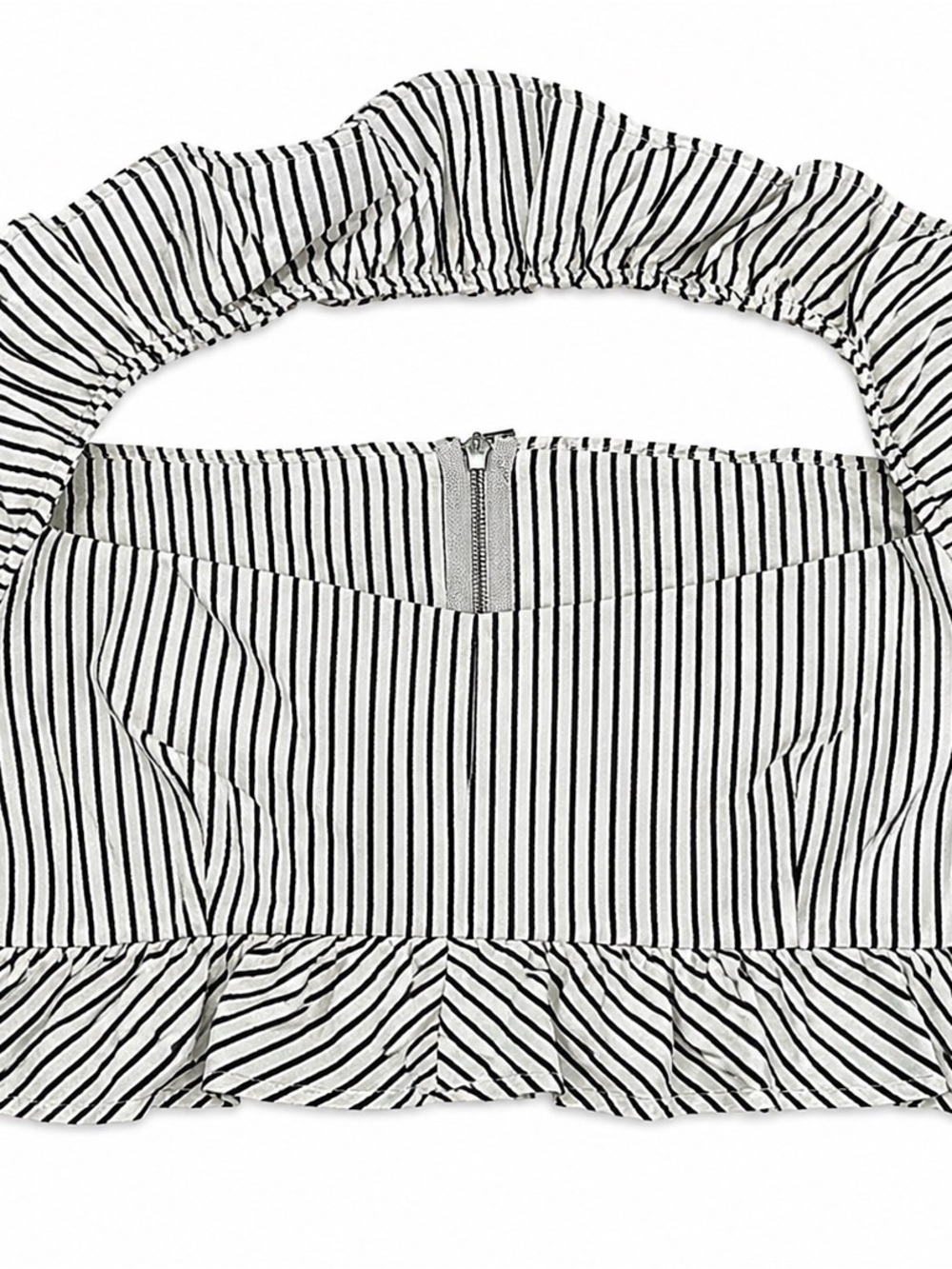Future Collective Gabriella Karefa-Johnson Striped Ruffle Top Size XL